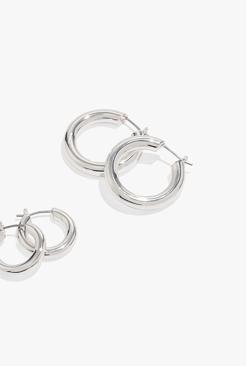 Silver Hoop Earring Pack Of Earrings Country Road