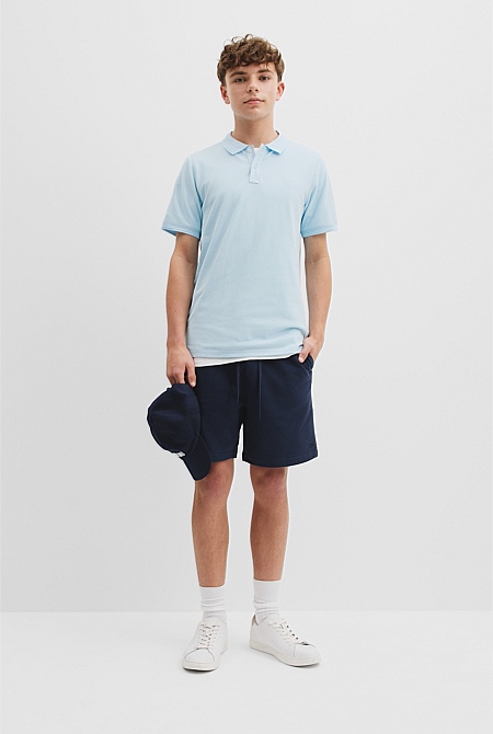 Teen Recycled Cotton Blend Polo Shirt