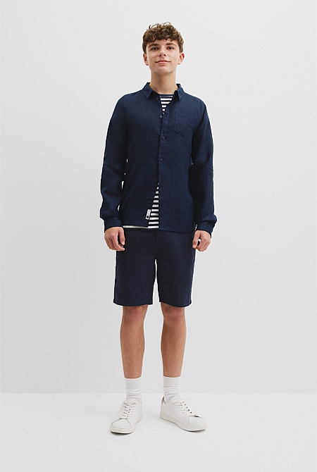 Teen Organically Grown Linen Shirt