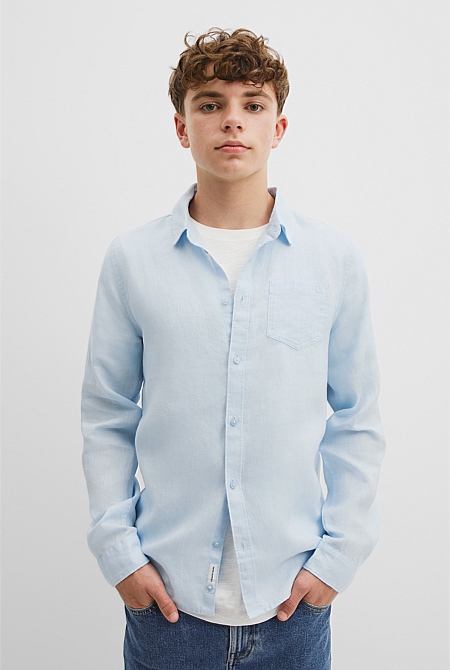 Teen Organically Grown Linen Shirt