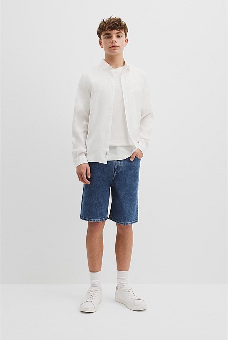 Teen Organically Grown Linen Shirt