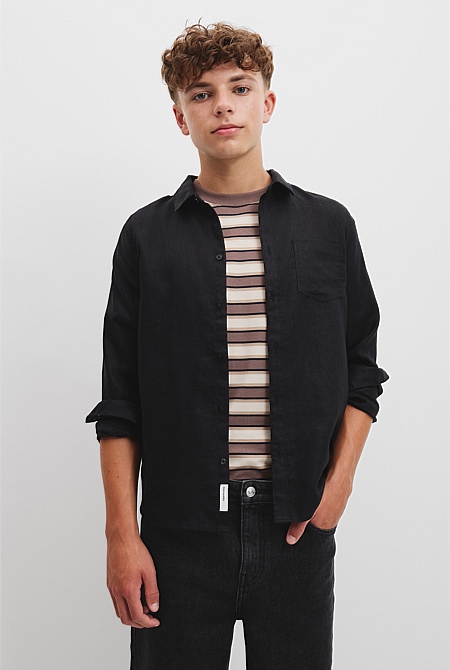 Teen Organically Grown Linen Shirt