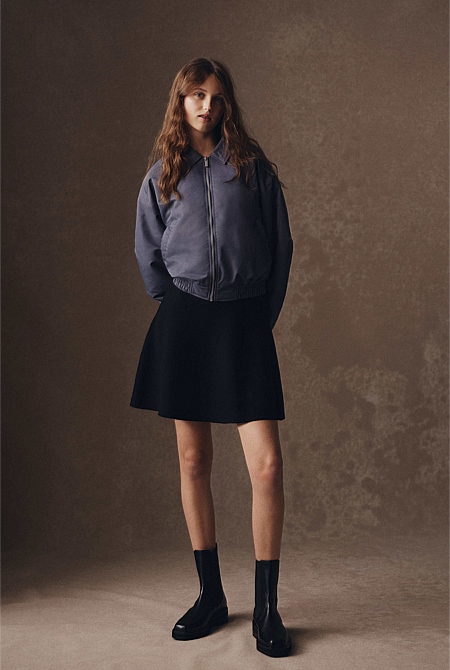 Teen Oversized Bomber Jacket