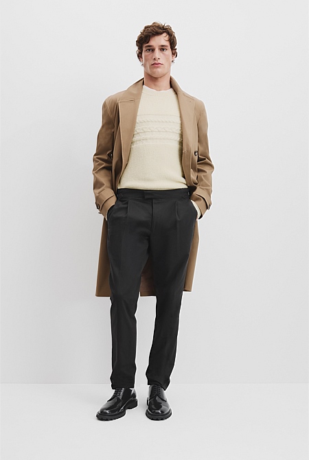 Alpaca Cable Crew Neck Knit