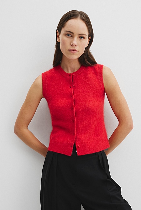 High Pile Knit Vest