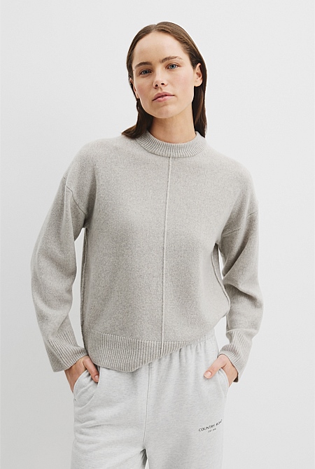 Merino Wool Crew Neck Knit