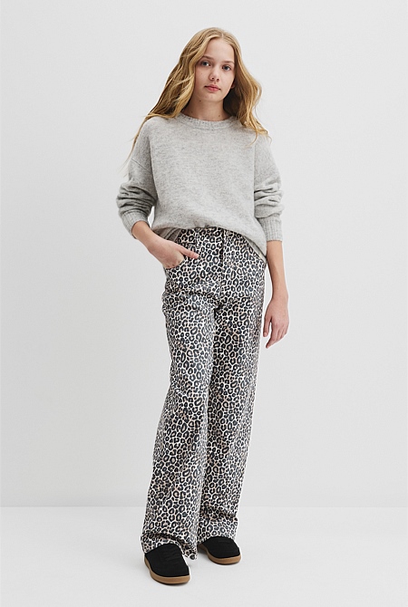 Teen Leopard Print Jean