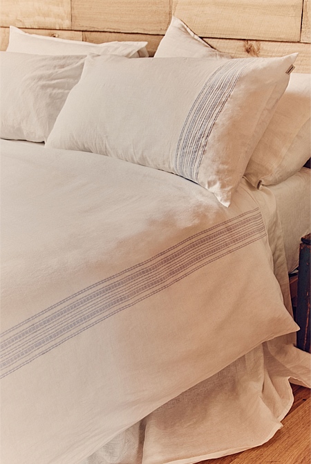 Plume Organically Grown Linen Cotton Queen Quilt Cover