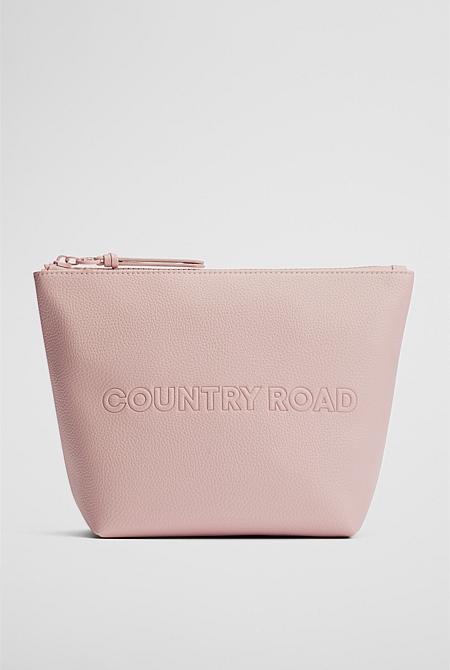 Branded Detail Tri Cosmetic Bag