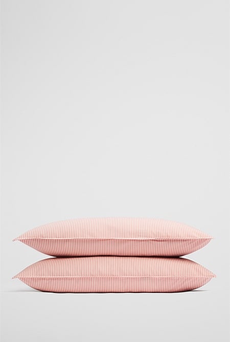 Brae Australian Cotton Stripe Standard Pillowcase Pair