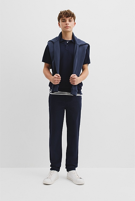 Teen Recycled Cotton Blend Polo Shirt