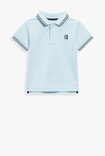 Organically Grown Cotton Logo Polo Shirt