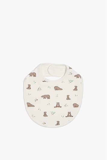 Organically Grown Cotton Bear Bib