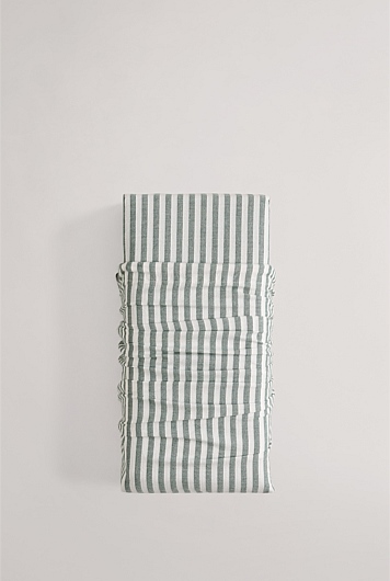 Brae Australian Cotton Stripe Single Flat Sheet