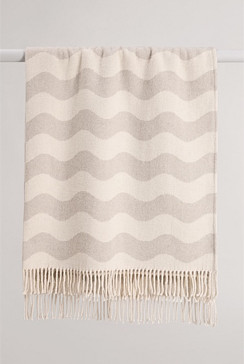 Crest Recycled Cotton Blend Throw