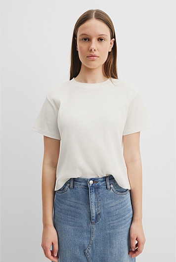 Teen Recycled Cotton Relaxed Rib T-Shirt