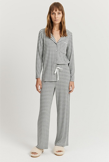 Stripe Wide Leg Pyjama Pant