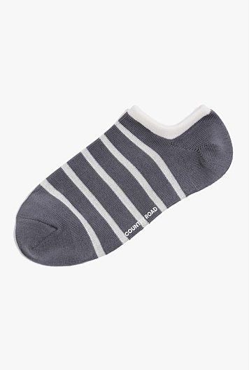 Australian Cotton Blend Stripe Sneaker Sock