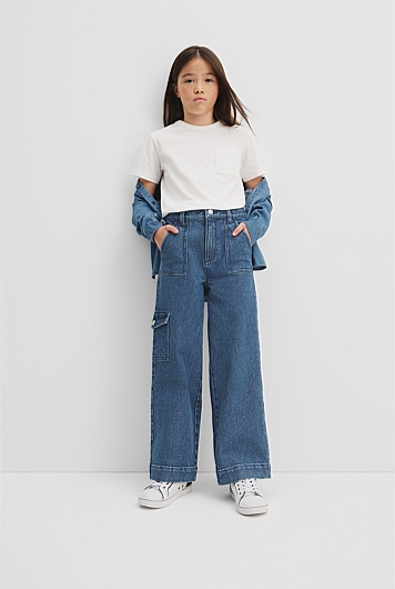 Denim Cargo Pant