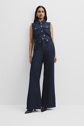 High Rise Wide Leg Jean