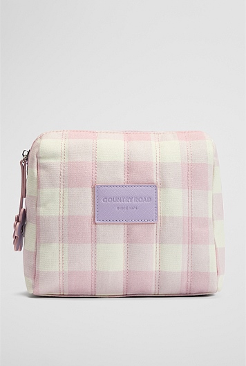 Gingham Cosmetic Case