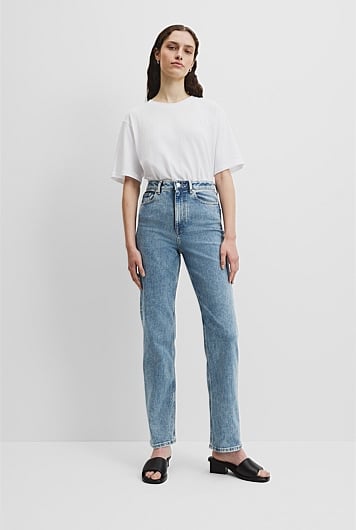 High Rise Straight Leg Jean