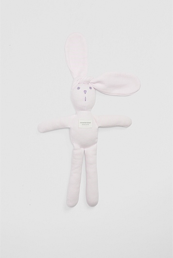 Organically Grown Cotton Rib Stripe Bunny