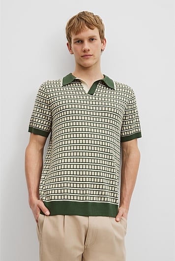 Cotton Silk Jacquard Trophy Knit