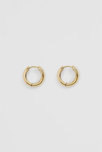 Tarnish-Resistant Large Wide Hoop