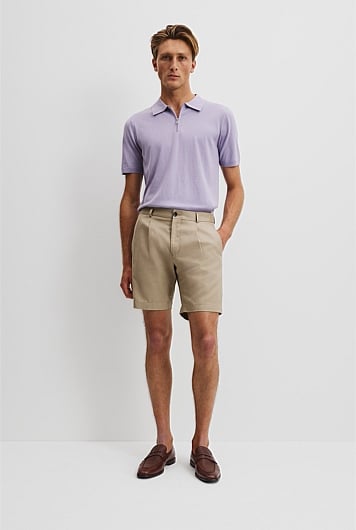 Tailored Cotton Linen Short