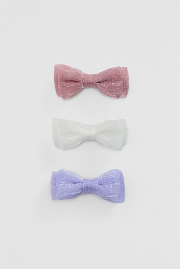 Shimmer Bow Pack of 3