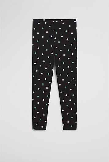 Organically Grown Cotton Blend Spot Legging