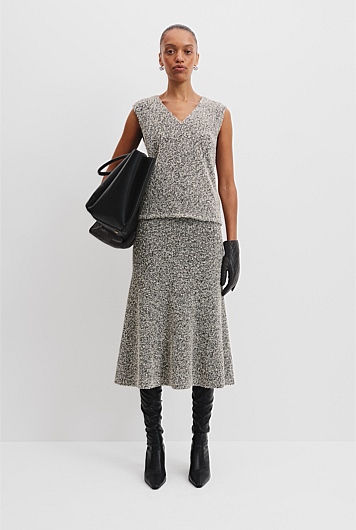 Tweed Knit Vest