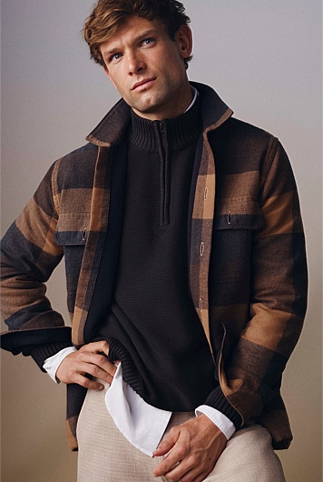 Check Cotton Overshirt