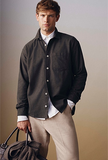 Relaxed Fit Heavy Brushed Shirt