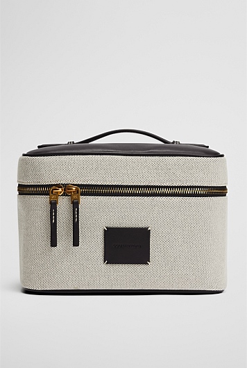 Large Logo Patch Cosmetic Case