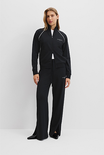 Australian Cotton Wide Leg Track Pant