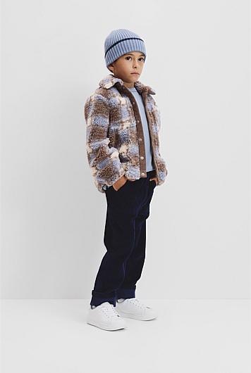 Check Sherpa Jacket