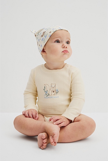 Squirrel Long Sleeve Bodysuit