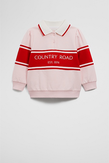 Organically Grown Cotton Logo Rugby Top