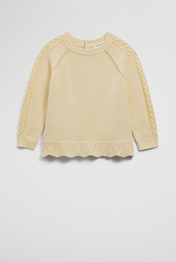 Organically Grown Cotton Peplum Knit Knit