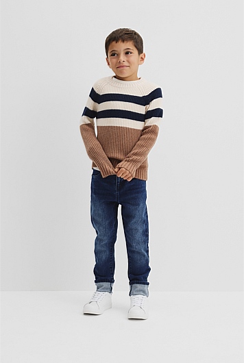 Contrast Stripe Knit
