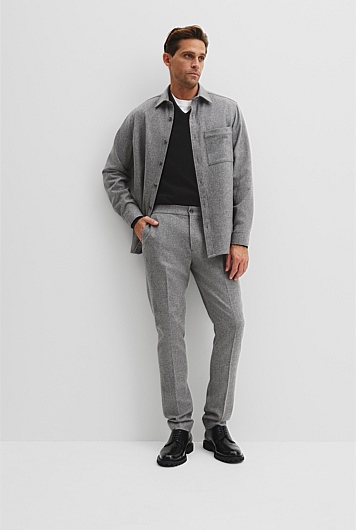 Wool Blend Elasticated Pant