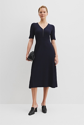 Pointelle Knit Dress