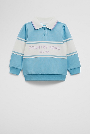 Organically Grown Cotton Logo Rugby Top