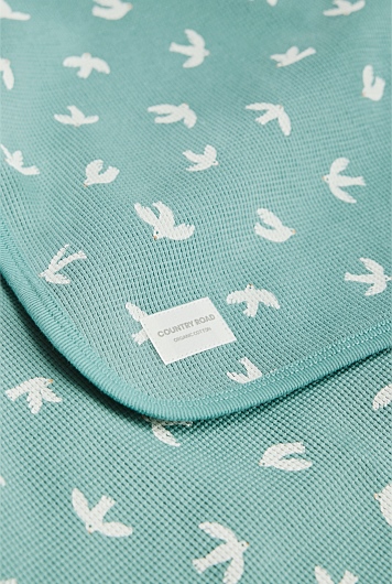 Organically Grown Cotton Waffle Blanket