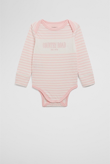 Organically Grown Cotton Long Sleeve Heritage Bodysuit