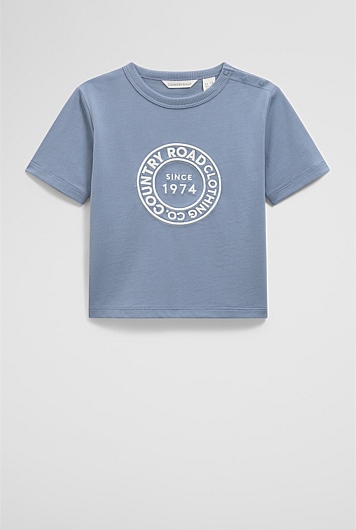 Australian Cotton Oversize Circle Logo T-Shirt