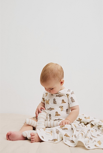 Dog Print Bodysuit