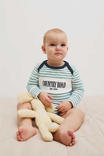Organically Grown Cotton Long Sleeve Heritage Bodysuit